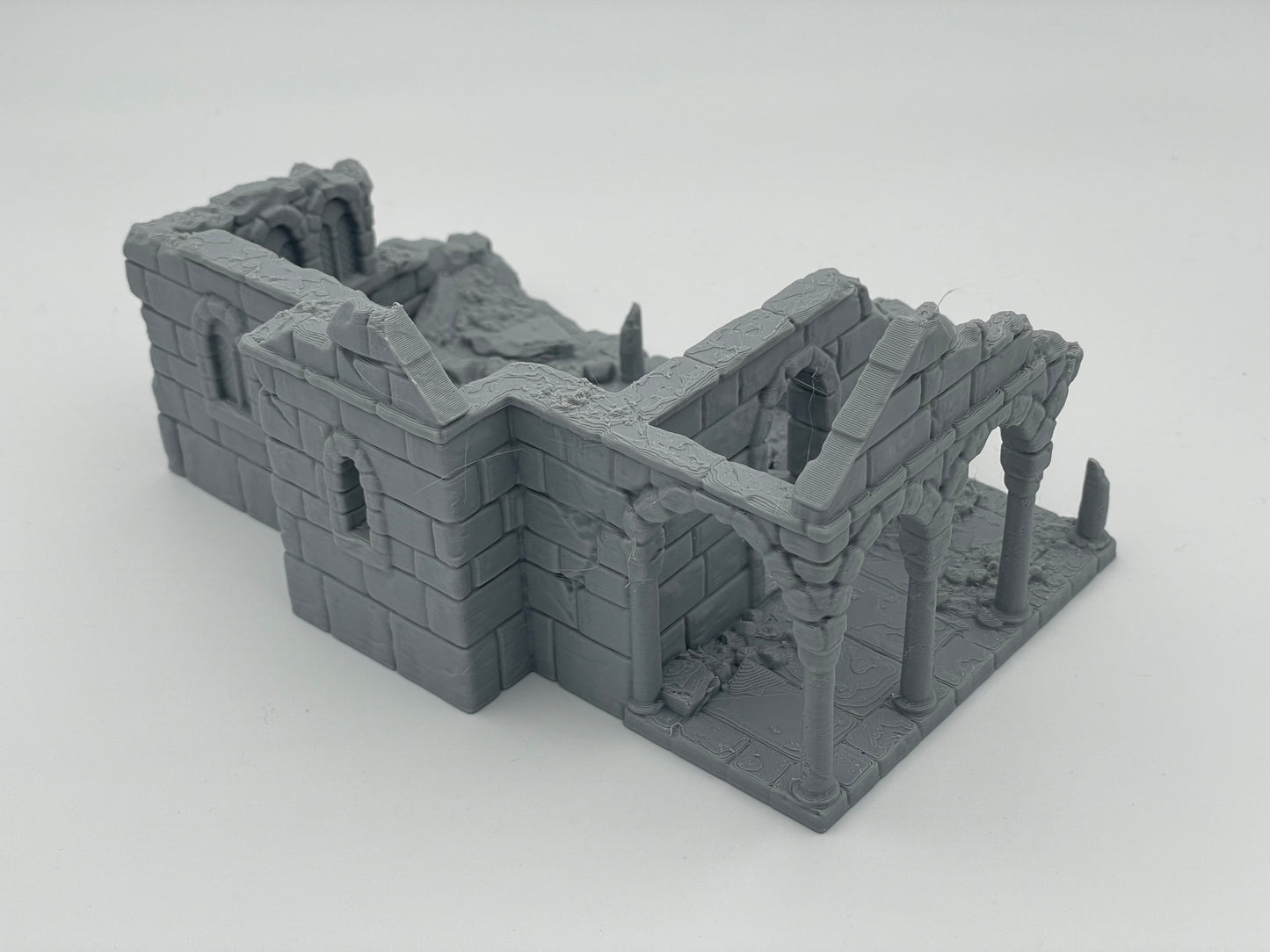 Produktová fotografie Tabletop 28mm Tisk pokračuje stále dál (TPGEO) 0: Ruina středověkého obytného domu A1 - Zbytky budovy z lidského království Gonthan