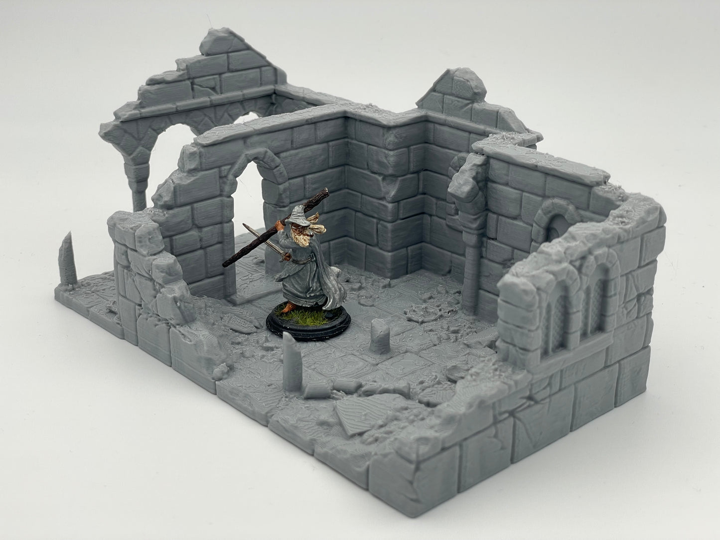 Produktová fotografie Tabletop 28mm Tisk pokračuje stále dál (TPGEO) 0: Ruina středověkého obytného domu A1 - Zbytky budovy z lidského království Gonthan