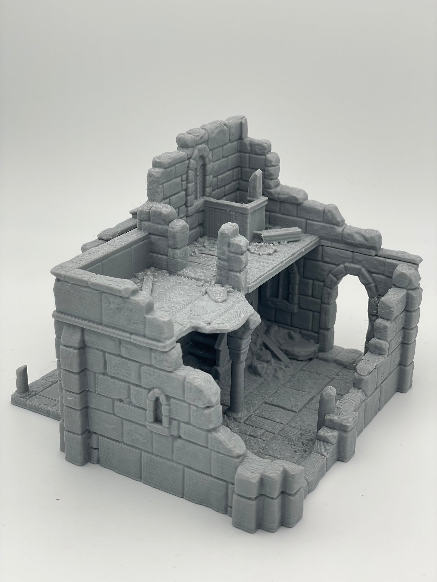 Produktová fotografie Tabletop 28mm Tisk pokračuje dál (TPGEO) 0: Ruina středověkého obytného domu A2 - Zbytky budovy z lidského království Gonthan