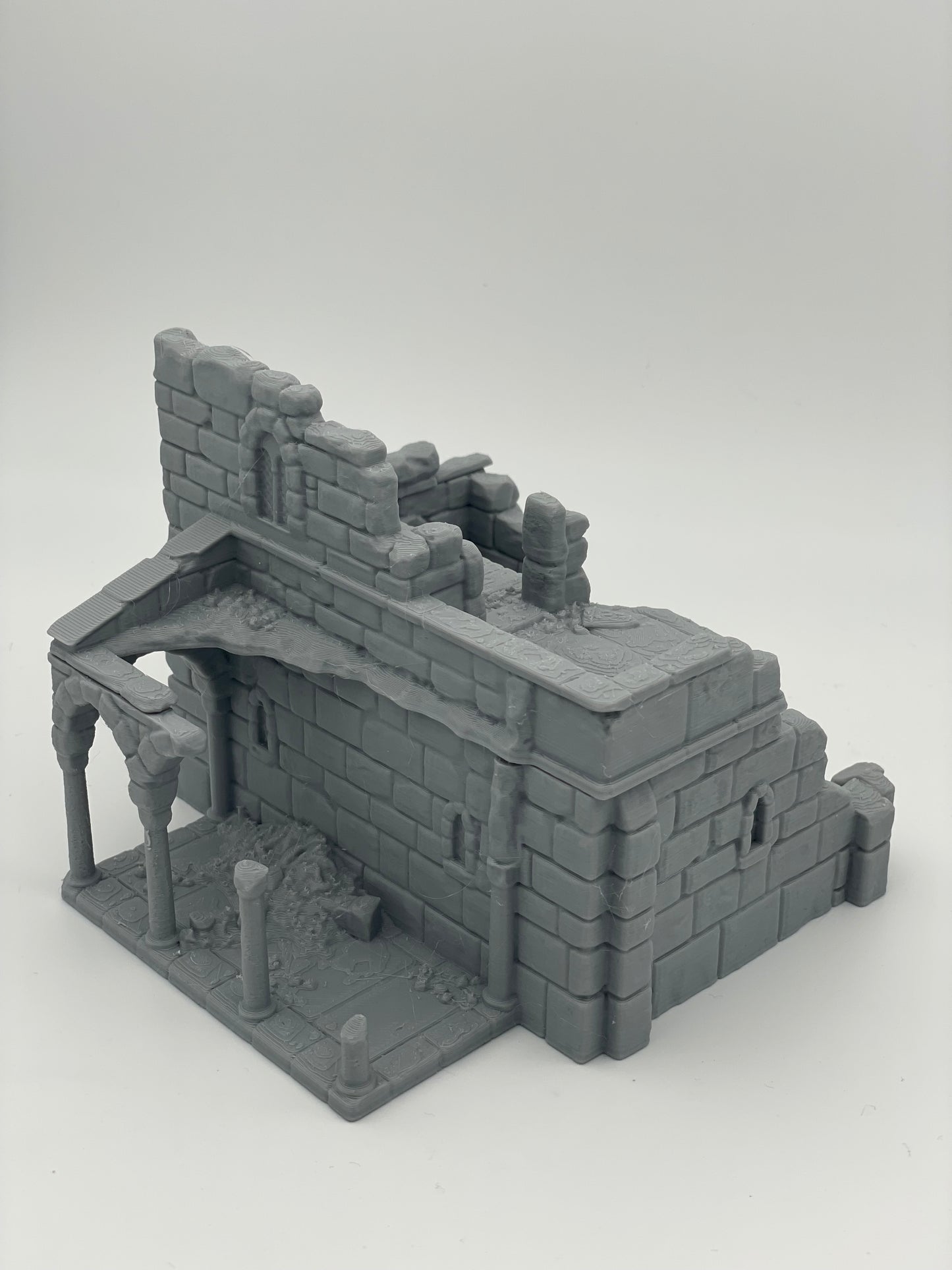 Produktová fotografie Tabletop 28mm Tisk pokračuje dál (TPGEO) 0: Ruina středověkého obytného domu A2 - Zbytky budovy z lidského království Gonthan