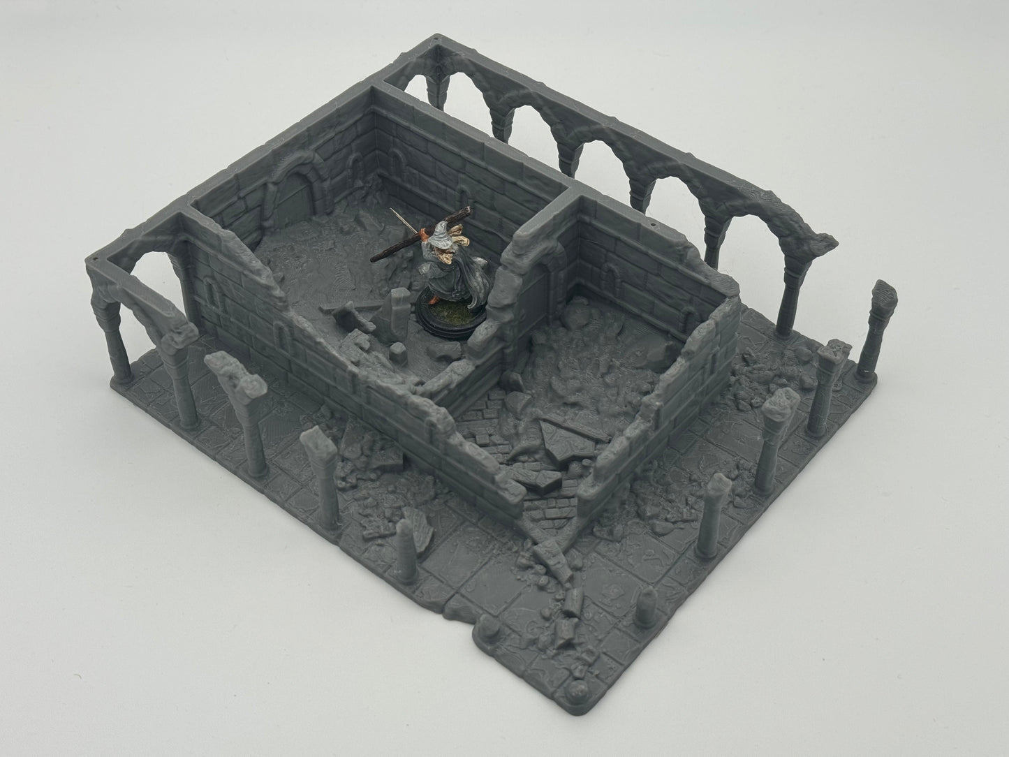Foto do produto Tabletop 28mm The Printing Goes Ever On (TPGEO) 0: Casa A Ruínas Cidade de Marfim - Edifício Reino de Gonthan - Terreno de Tabletop
