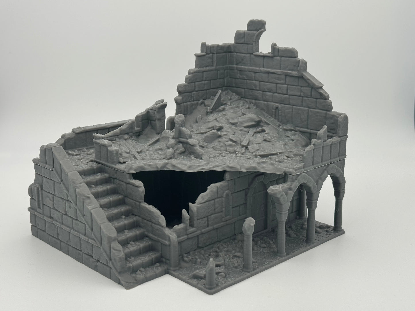 Foto do produto Tabletop 28mm The Printing Goes Ever On (TPGEO) 0: Ruínas da Casa B Cidade de Marfim - Edifício do Reino de Gonthan - Terreno de Tabletop