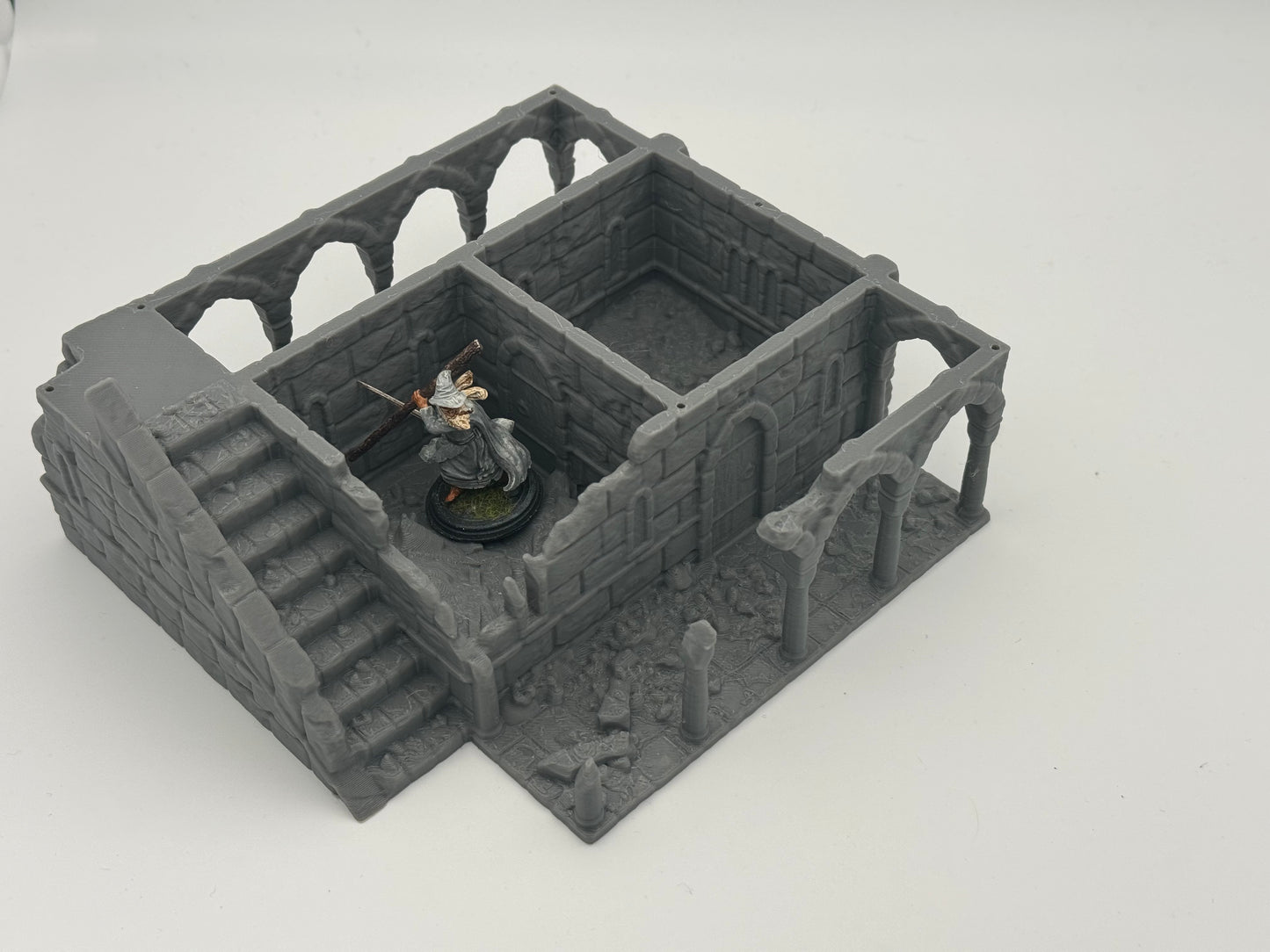 Foto do produto Tabletop 28mm The Printing Goes Ever On (TPGEO) 0: Ruínas da Casa B Cidade de Marfim - Edifício do Reino de Gonthan - Terreno de Tabletop