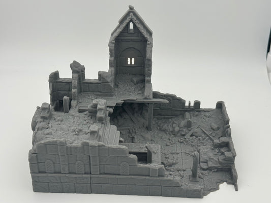 Foto del prodotto Tabletop 28mm The Printing Goes Ever On (TPGEO) 0: Rovine della locanda Ivory City - Edificio del Regno di Gonthan - Terreno da tavolo Inn