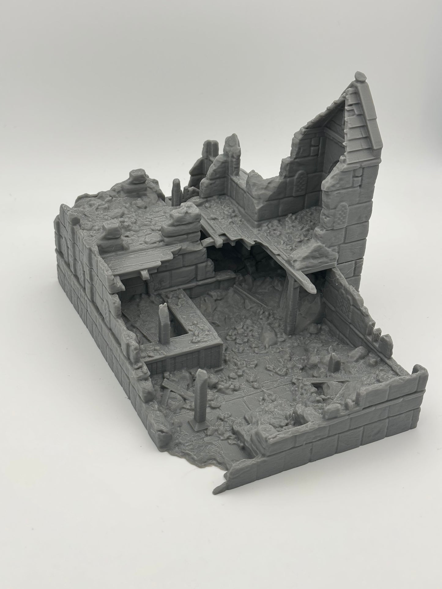 Foto do produto Tabletop 28mm The Printing Goes Ever On (TPGEO) 0: Ruínas da Taverna Cidade de Marfim - Edifício Reino de Gonthan - Terreno de Taverna Tabletop