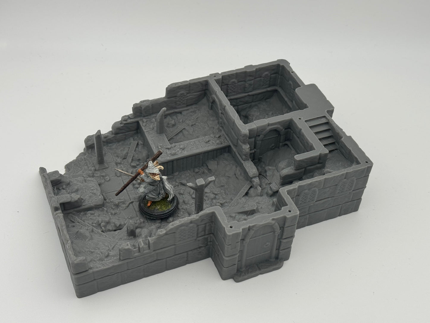 Foto do produto Tabletop 28mm The Printing Goes Ever On (TPGEO) 0: Ruínas da Taverna Cidade de Marfim - Edifício Reino de Gonthan - Terreno de Taverna Tabletop