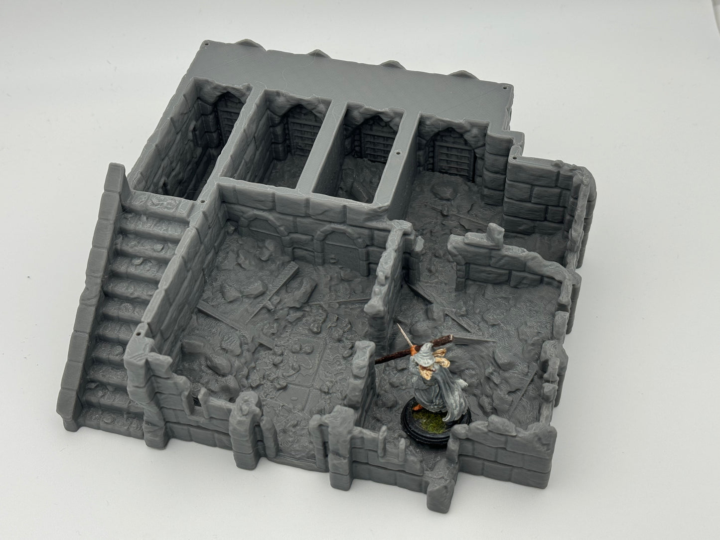Foto do produto Tabletop 28mm The Printing Goes Ever On (TPGEO) 0: Praça de Comércio Ruínas Cidade de Marfim - Edifício Reino de Gonthan - Salão de Comércio Terreno de Tabletop