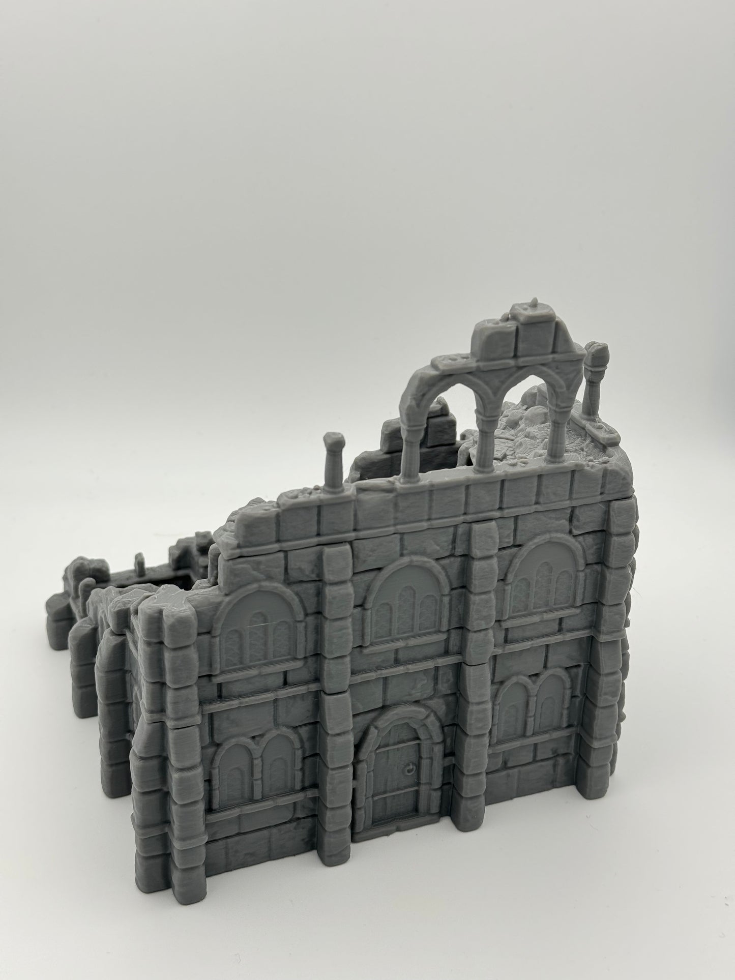 Foto do produto Tabletop 28mm The Printing Goes Ever On (TPGEO) 0: Ruínas do armazém Cidade de Marfim - Edifício Reino de Gonthan - Terreno de Tabletop Armazém