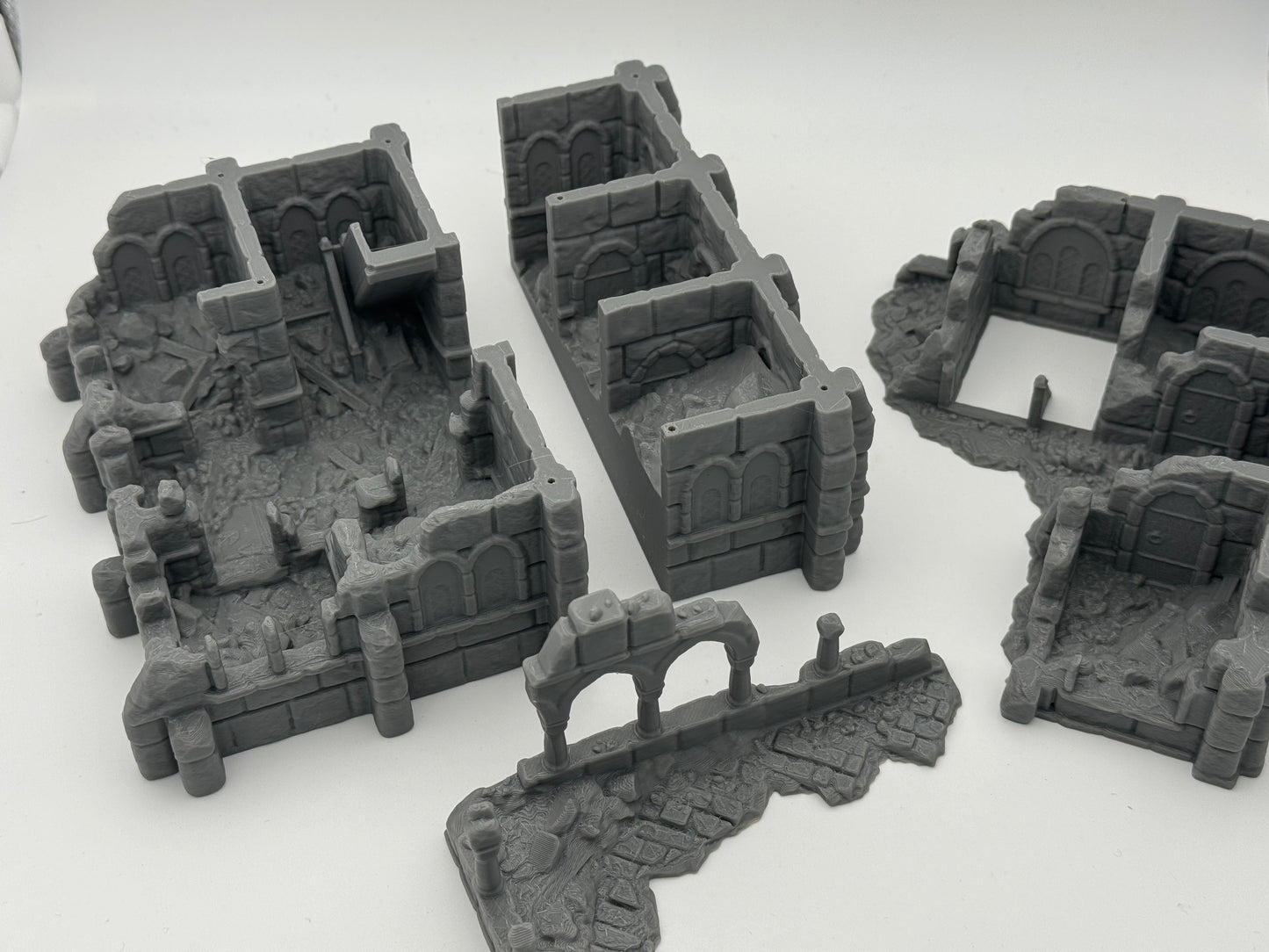 Foto do produto Tabletop 28mm The Printing Goes Ever On (TPGEO) 0: Ruínas do armazém Cidade de Marfim - Edifício Reino de Gonthan - Terreno de Tabletop Armazém