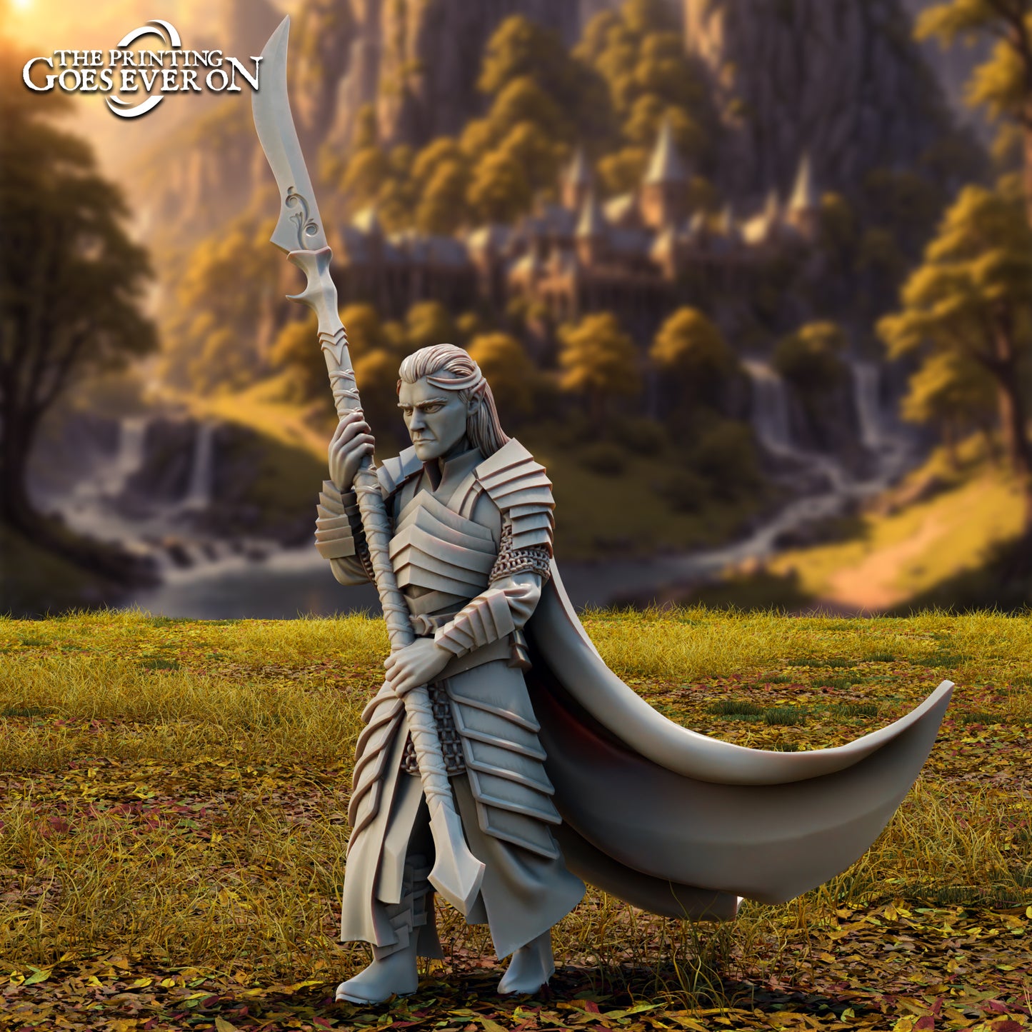Product photo Tabletop 28mm The Printing Goes Ever On (TPGEO) 0: Elven King Galgaenor - Mighty Ruler of the High Elves