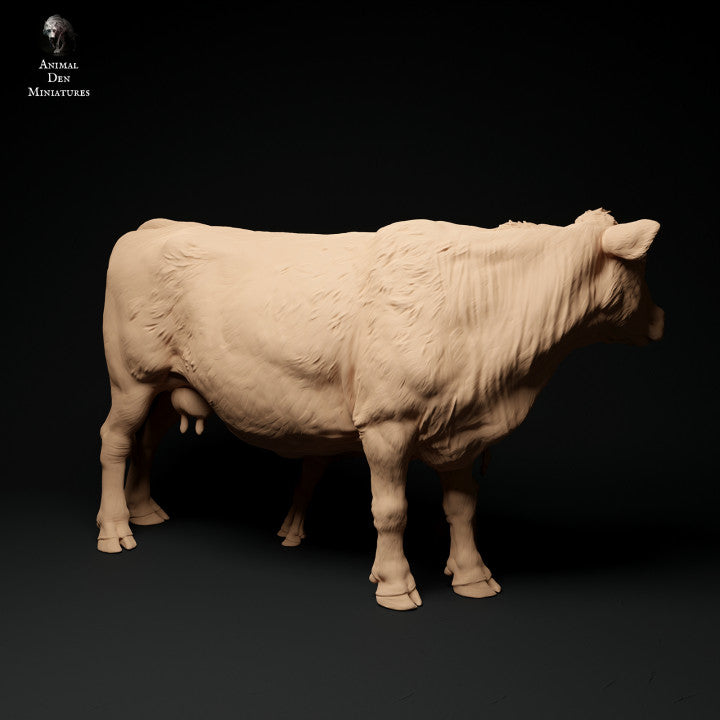 Product photo Animal Figure Diorama, Model Building: 0: Farm Animal Figure: Cow and Calf - Red Devon Cow