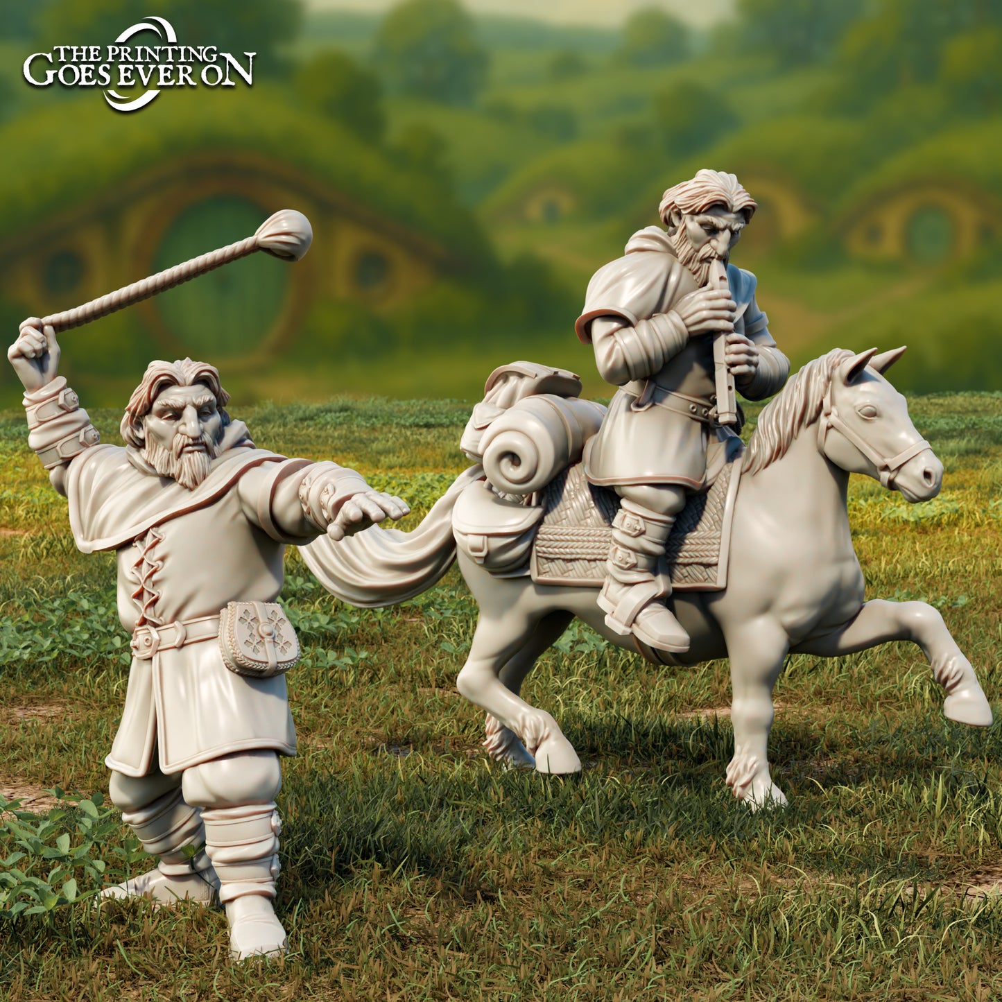Produktfoto Tabletop 28mm The Printing Goes Ever On (TPGEO) 0: Orvik - Zwergen Gefährte zu Fuß und auf dem Pony