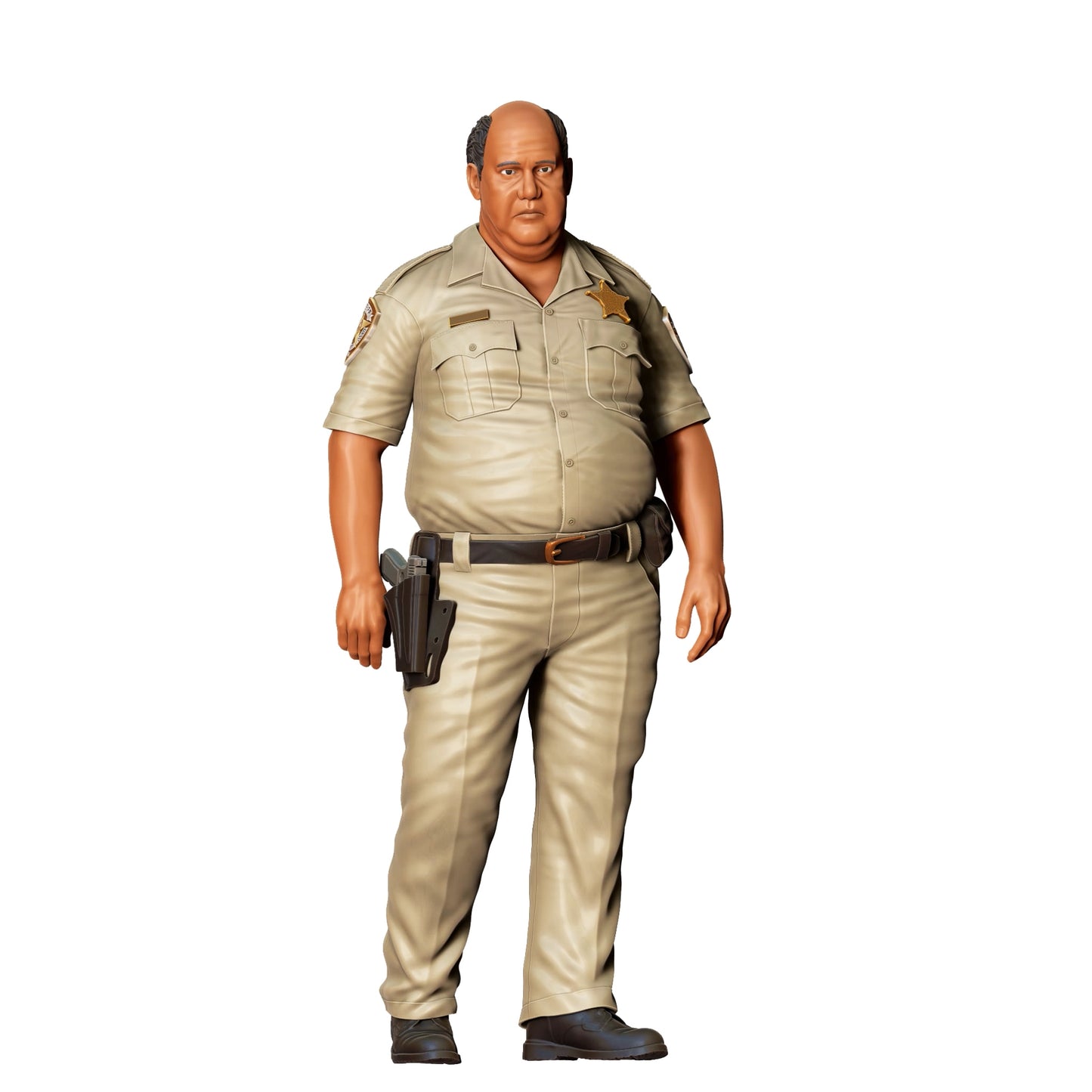 Diorama modelářství produktová fotografie 0: Tlustý americký policista B - Policie (Ref. č. 356)
