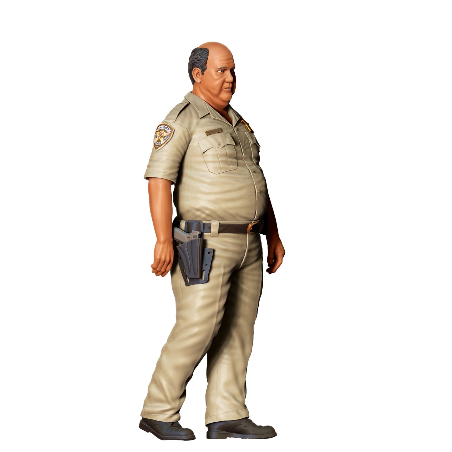 Diorama modelářství produktová fotografie 0: Tlustý americký policista B - Policie (Ref. č. 356)