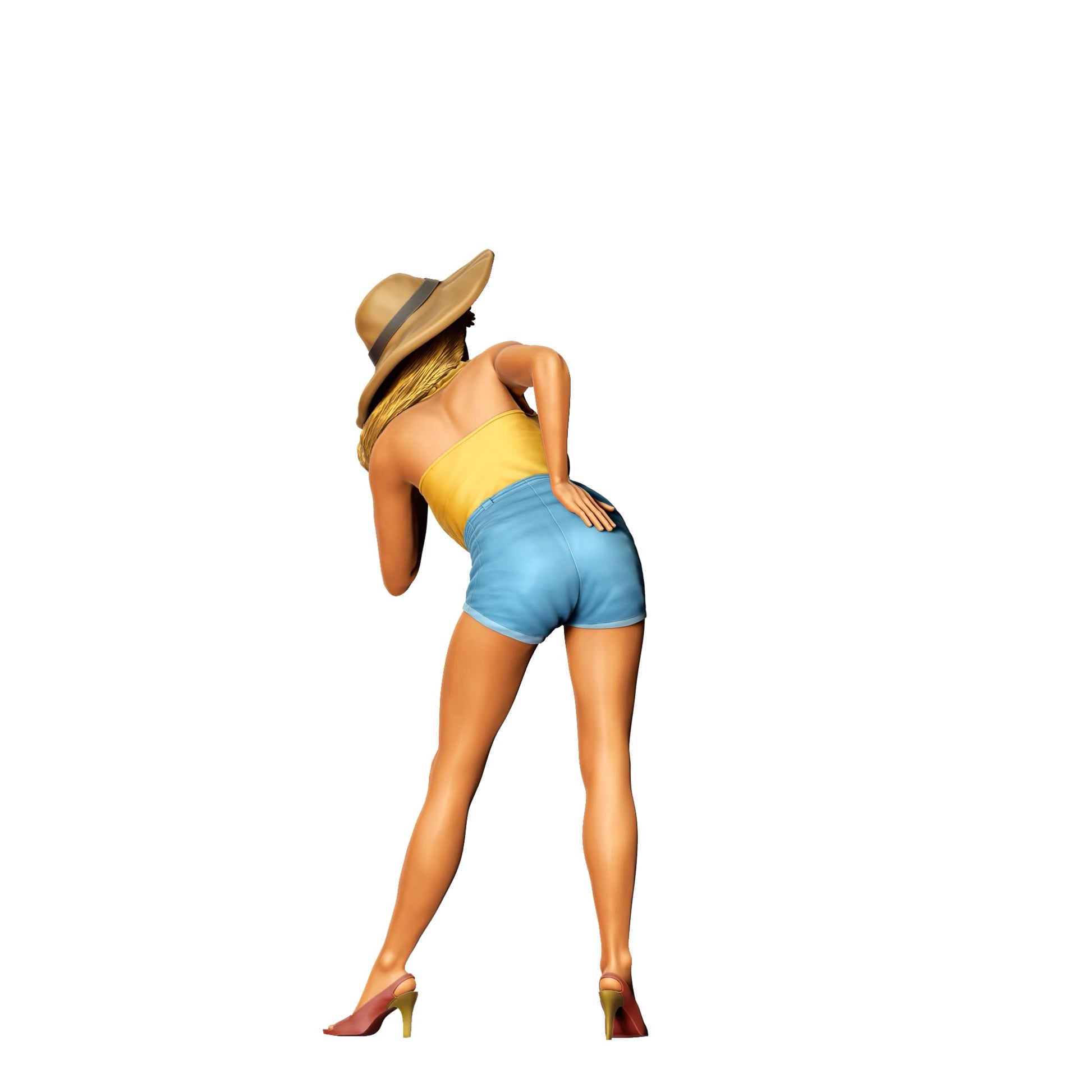 Model dioramy zdjęcie produktu 0: PinUp Girl C - Piękna dama kłania się z kapeluszem (Nr ref. 384)