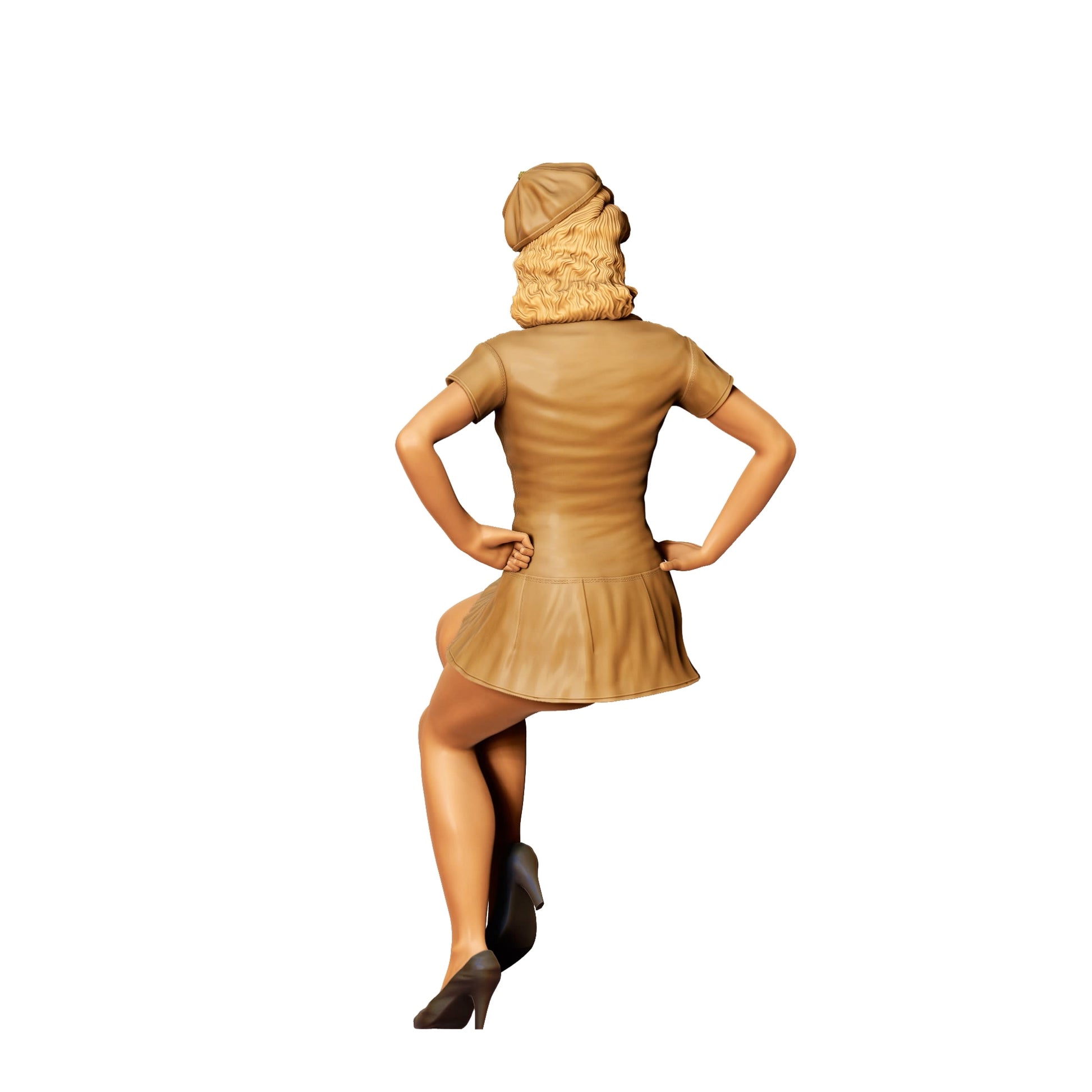 Diorama Model Building Product Photo 0: PinUp Girl D - Pretty Lady Sitting Vintage Style (Ref. No. 385)