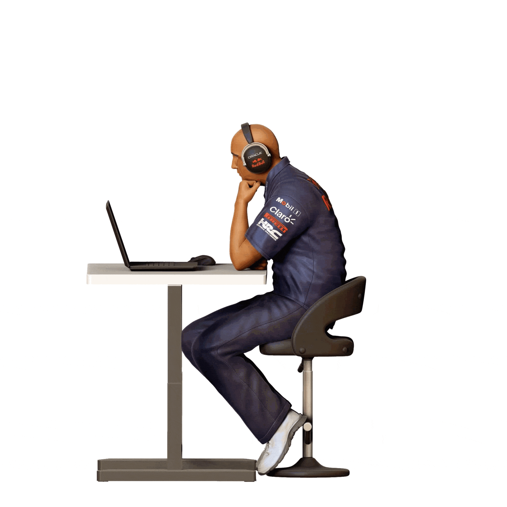 Diorama model building product photo 0: Racing engineer - racing team with computer 3 (Ref. No. 318)