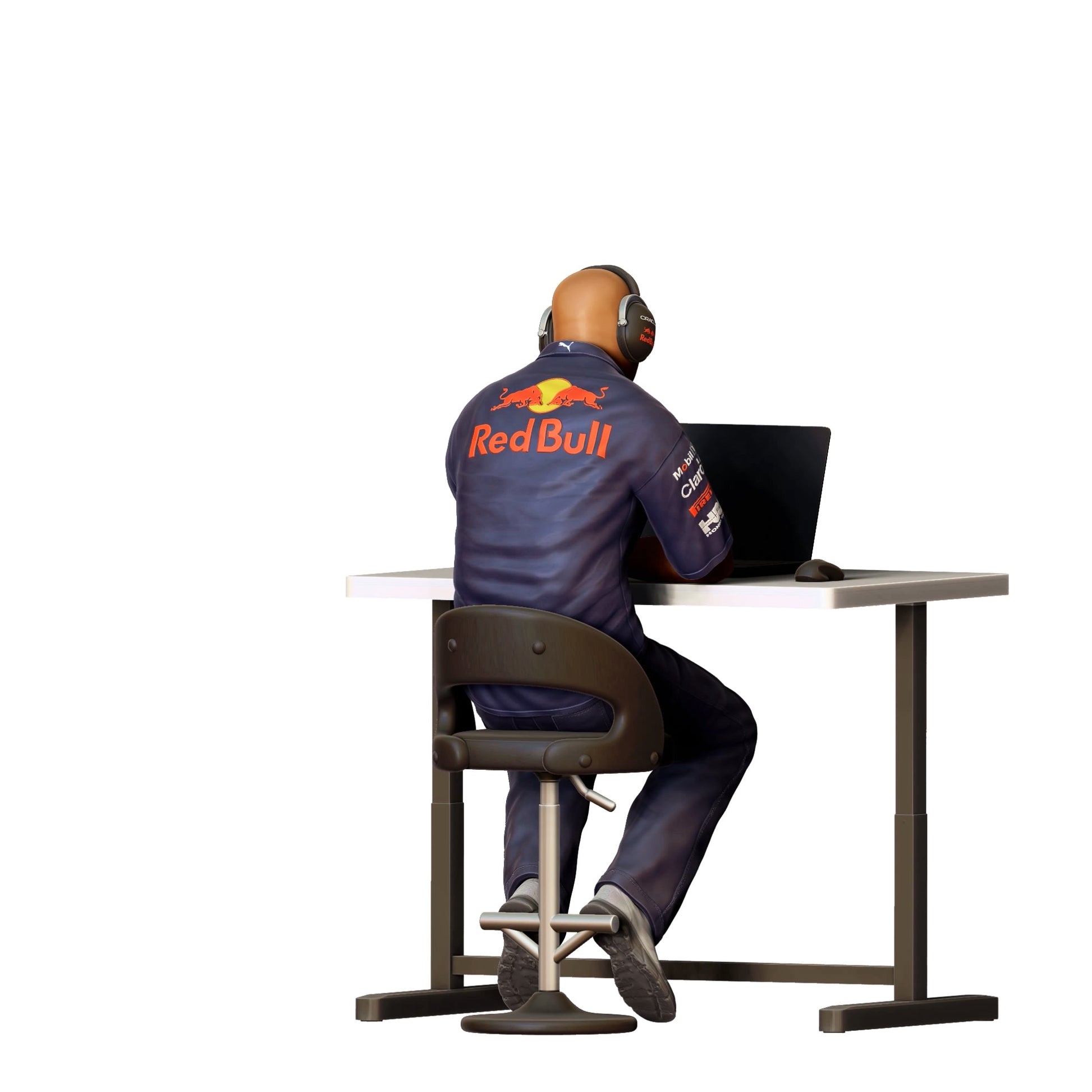 Diorama model building product photo 0: Racing engineer - racing team with computer 3 (Ref. No. 318)