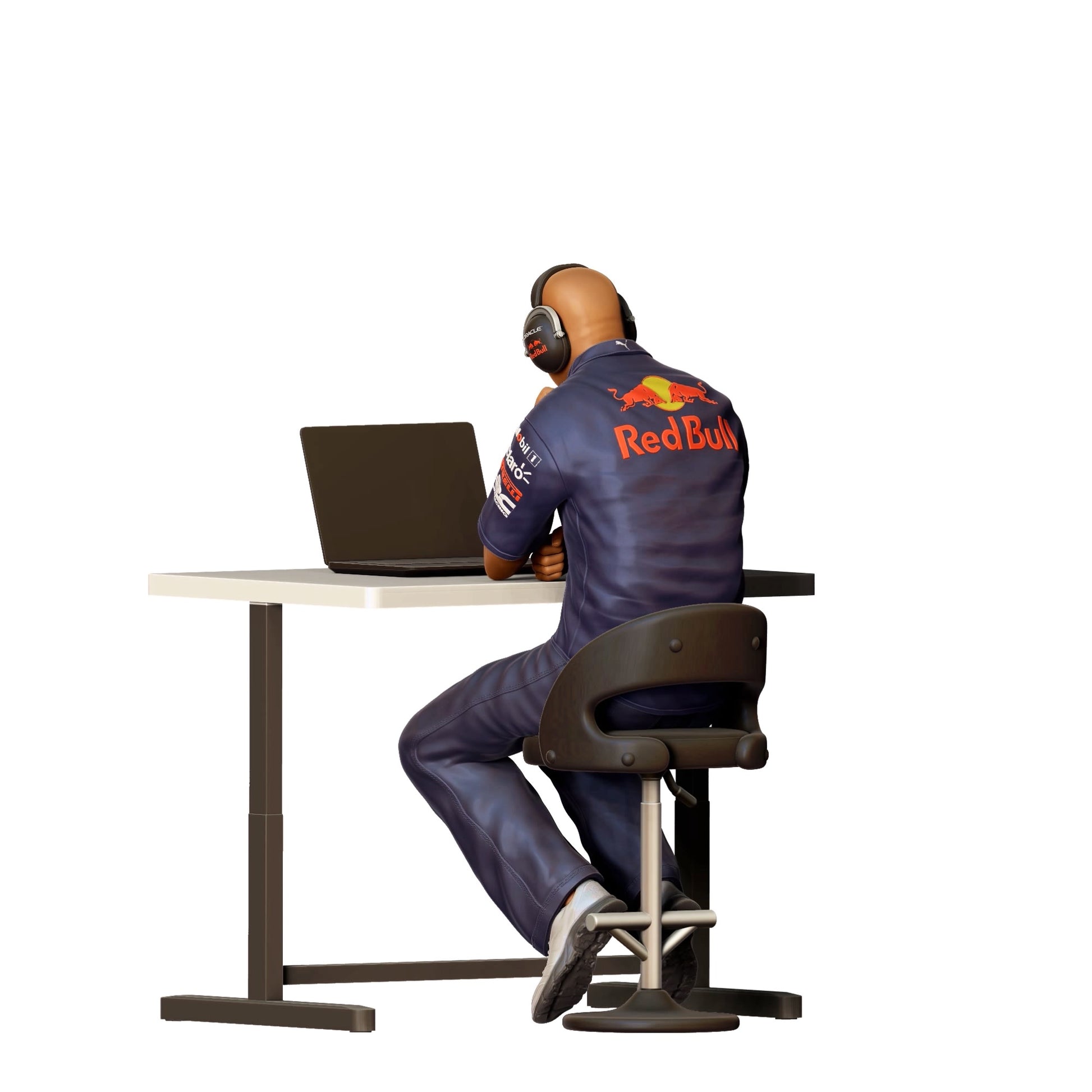 Diorama model building product photo 0: Racing engineer - racing team with computer 3 (Ref. No. 318)