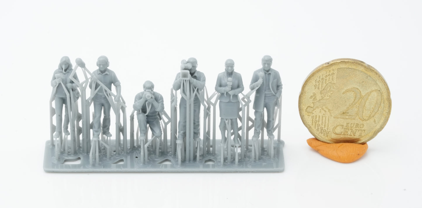 Produktfoto Figur H0, 1:72 - 0: Reporter Figuren Set (6 Figuren)