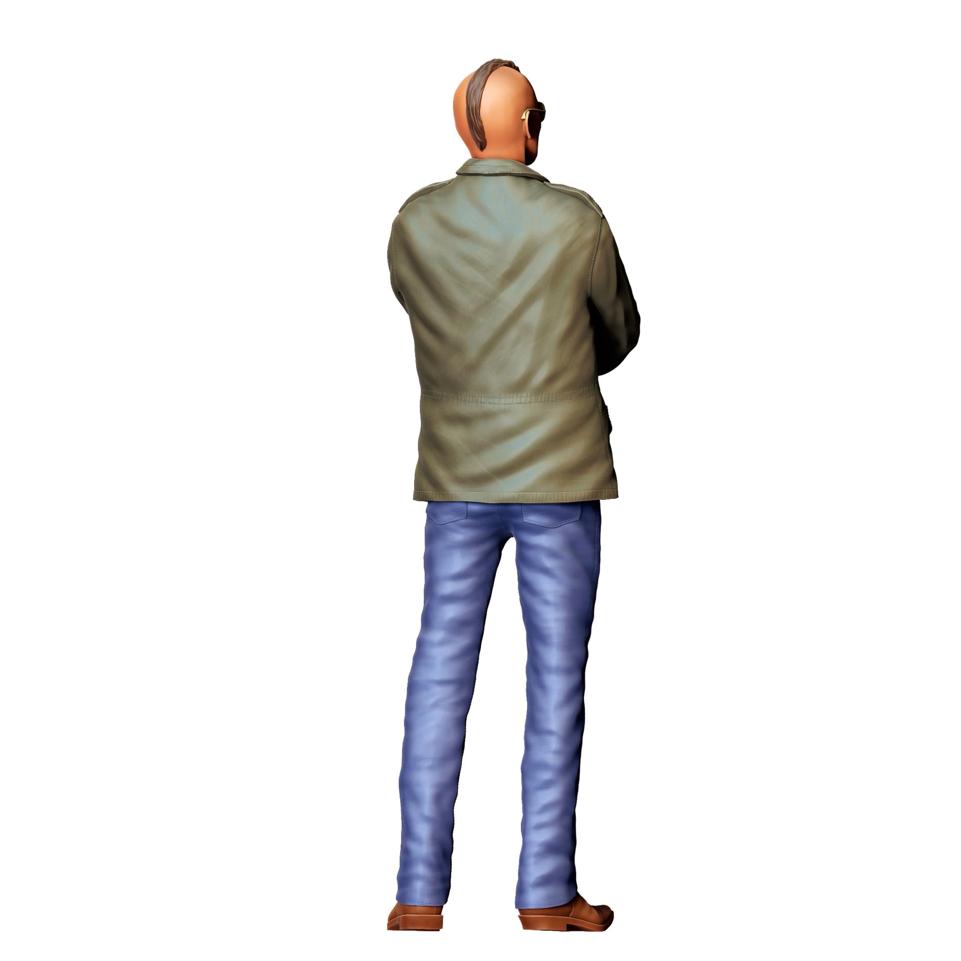 Model dioramy zdjęcie produktu 0: Figura w stylu militarnym z irokezem - Outsider wielkomiejski (Nr ref. 424)