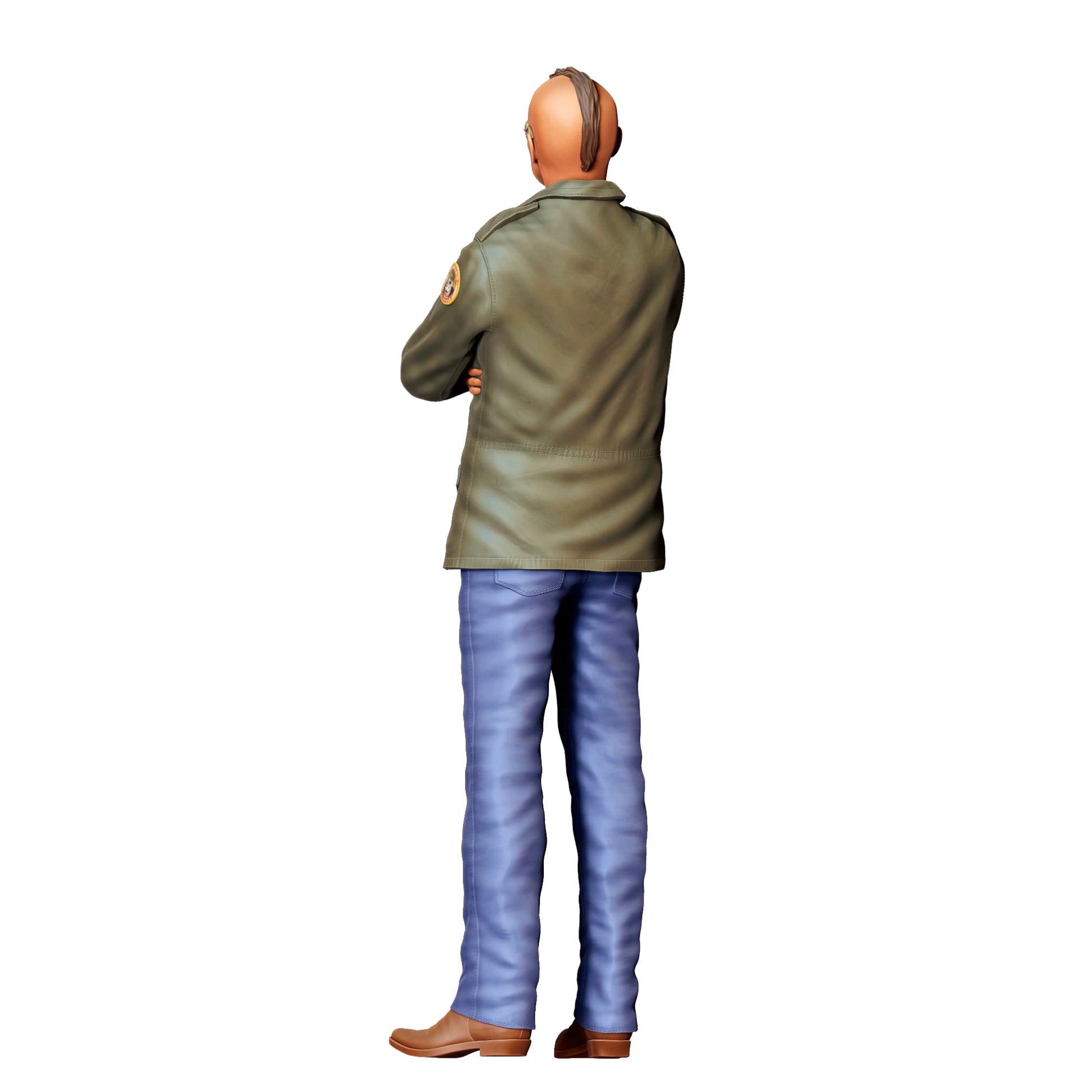 Model dioramy zdjęcie produktu 0: Figura w stylu militarnym z irokezem - Outsider wielkomiejski (Nr ref. 424)