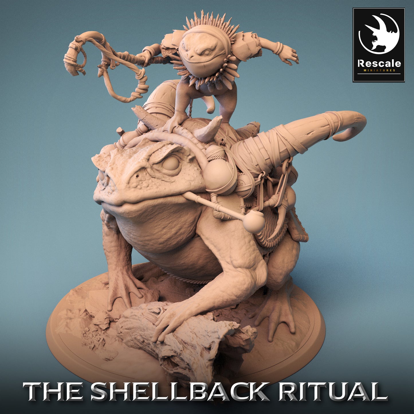 Croaker Rider - Crier on Toad - Fishfolk Warrior (D2)