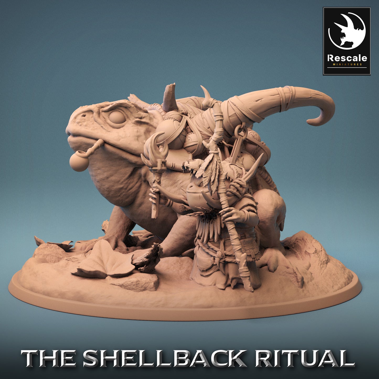 Croaker Rider - Cawer on Toad - Fishfolk Warrior (D1)