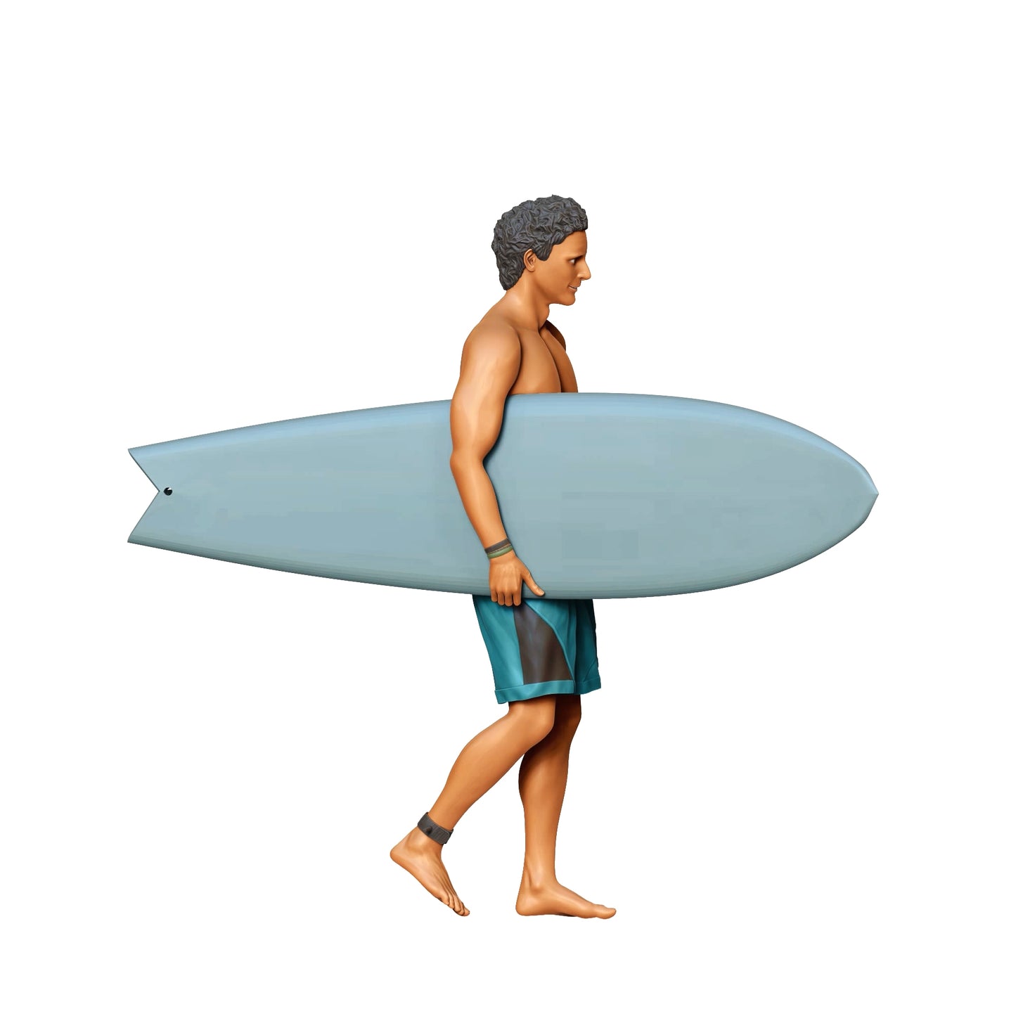 Foto do produto Diorama e Modelismo Miniatura Figura: Wellenreiter: Surfista com prancha na praia
