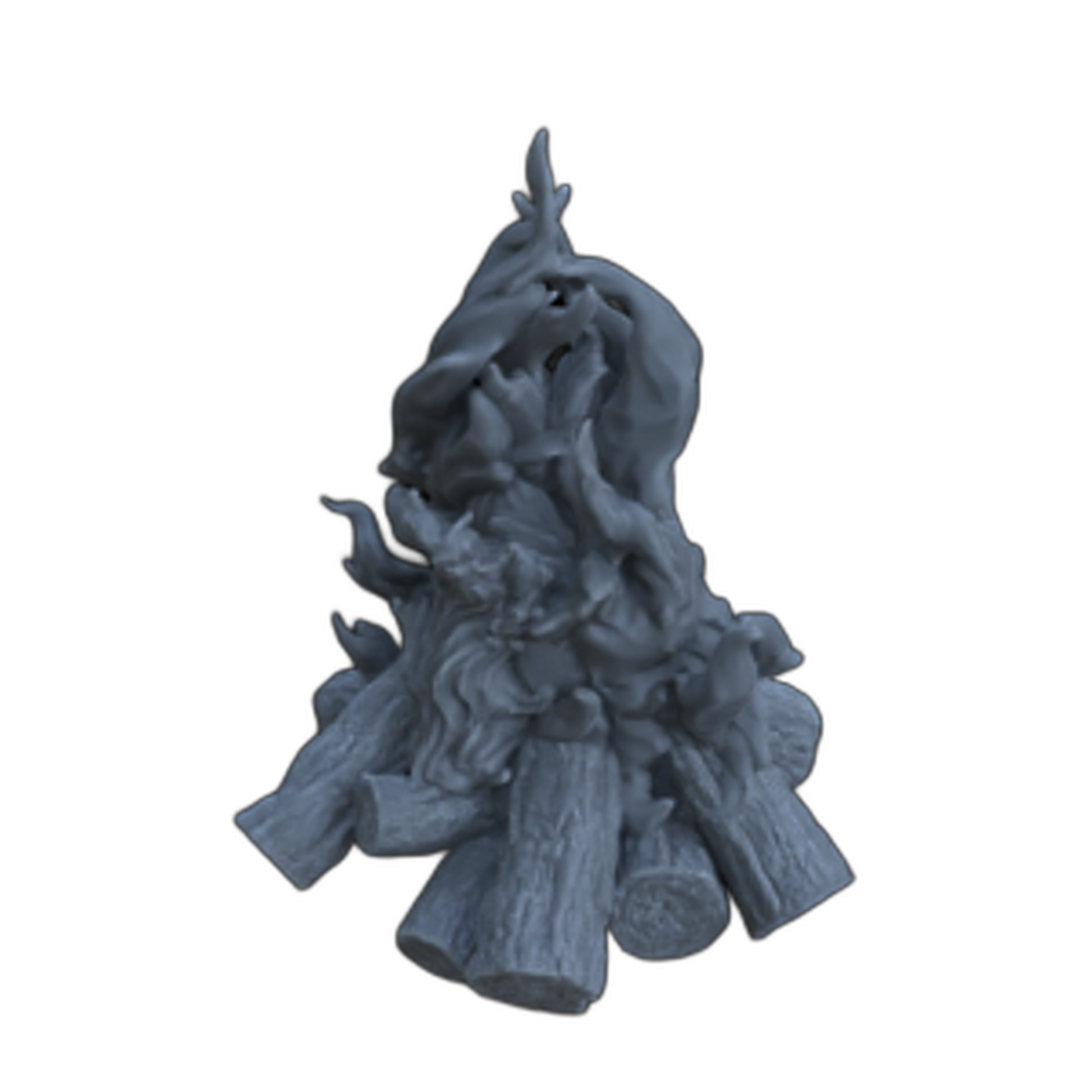 Product photo diorama and model building decoration, accessories: 0: Camping outdoors: 2 roaring campfires