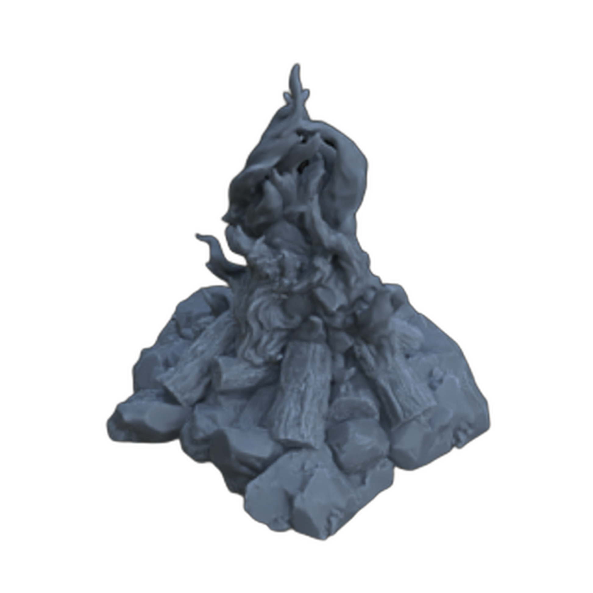 Product photo diorama and model building decoration, accessories: 0: Camping outdoors: 2 roaring campfires