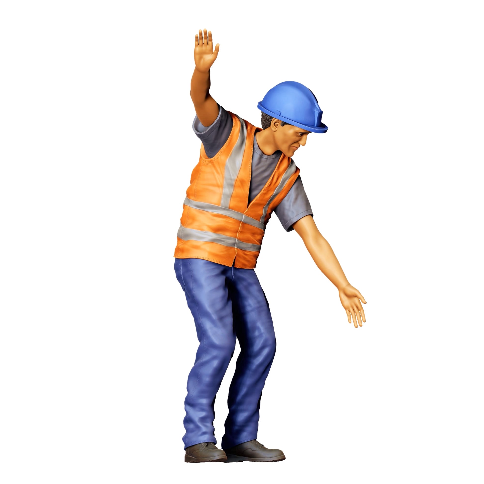 Diorama Model Building Product Photo 0: Worker on the Track - Railway Worker/Construction Worker E (Ref. No. 391)