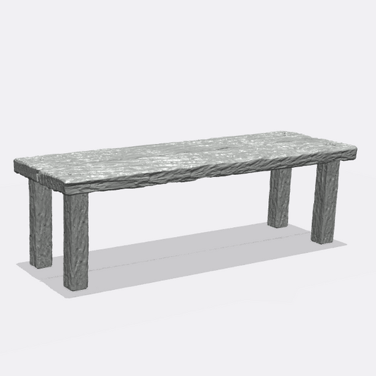 Foto do produto Miniatura Móveis, Decoração de Diorama e Modelismo 0: Móveis e Inventário: Mesa - Mesa de Cerveja para Cozinha e Sala de Jantar (Ref. 46D)