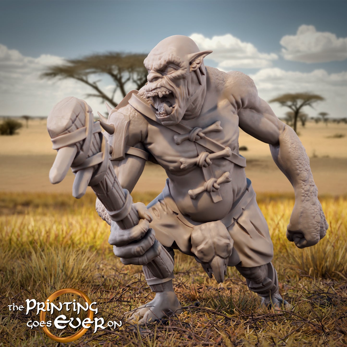 Zdjęcie produktu Tabletop 28mm The Printing Goes Ever On (TPGEO) 0: Brutalne półtrolle: Plądrująca wataha niebezpiecznych bestii