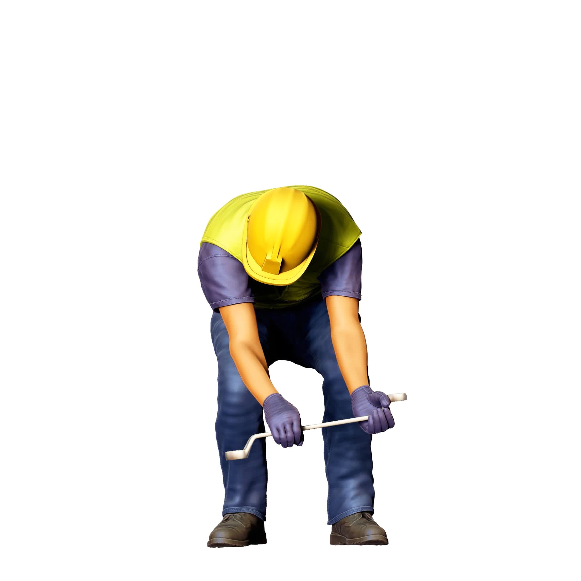 Diorama Model Building Product Photo 0: Worker on the Track - Railroad Worker/Construction Worker G (Ref. No. 393)