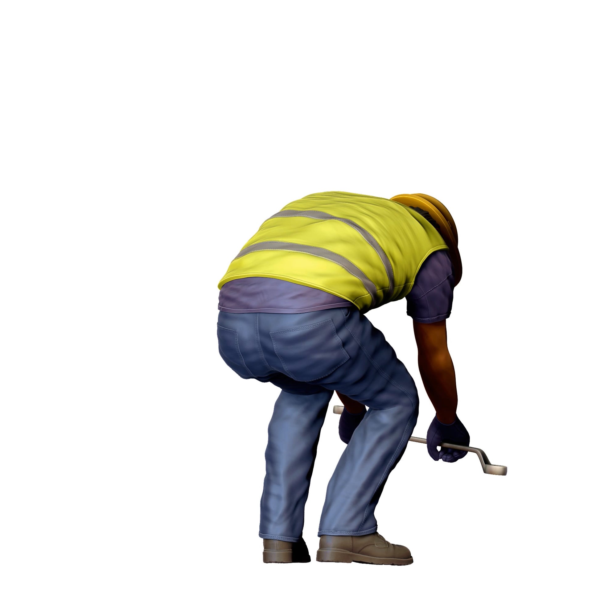 Diorama Model Building Product Photo 0: Worker on the Track - Railroad Worker/Construction Worker G (Ref. No. 393)