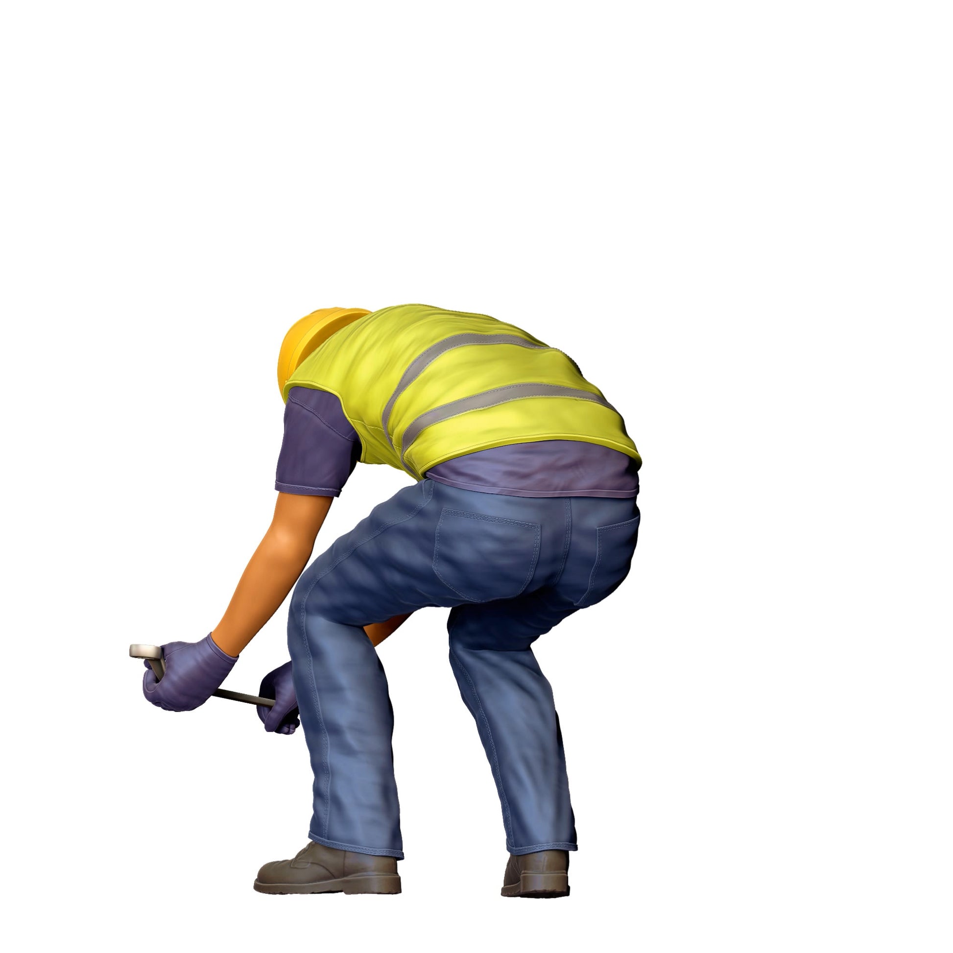 Diorama Model Building Product Photo 0: Worker on the Track - Railroad Worker/Construction Worker G (Ref. No. 393)