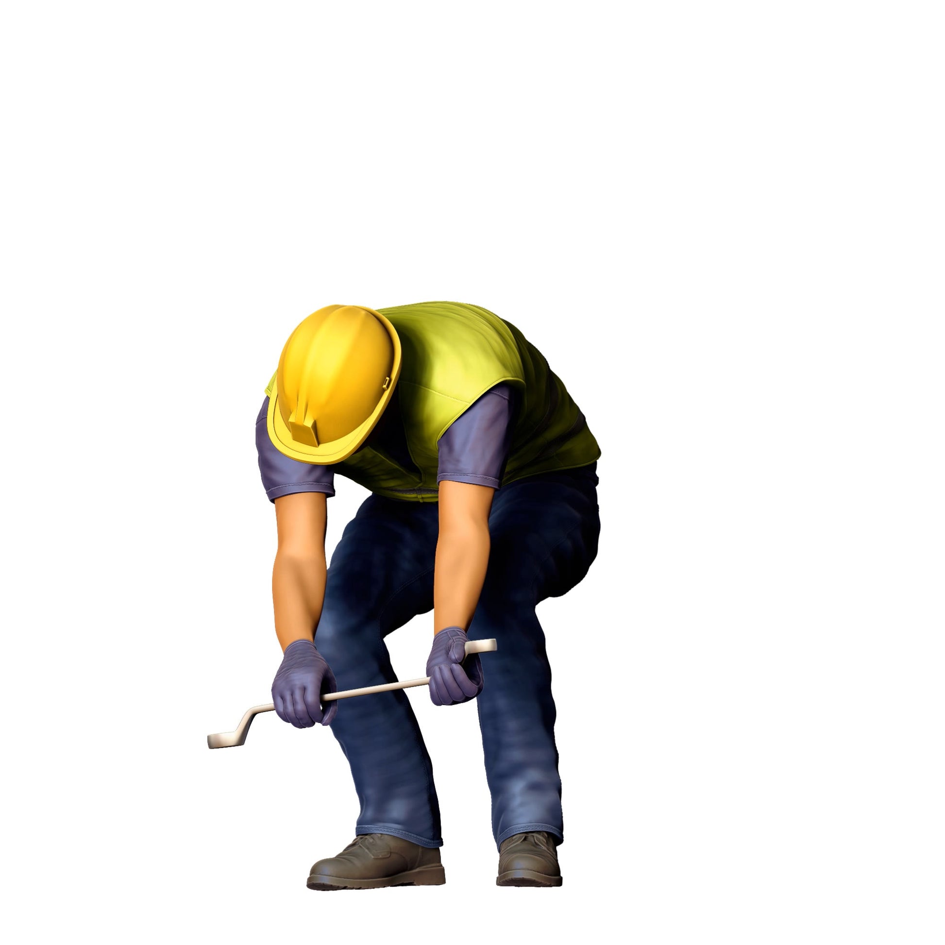Diorama Model Building Product Photo 0: Worker on the Track - Railroad Worker/Construction Worker G (Ref. No. 393)