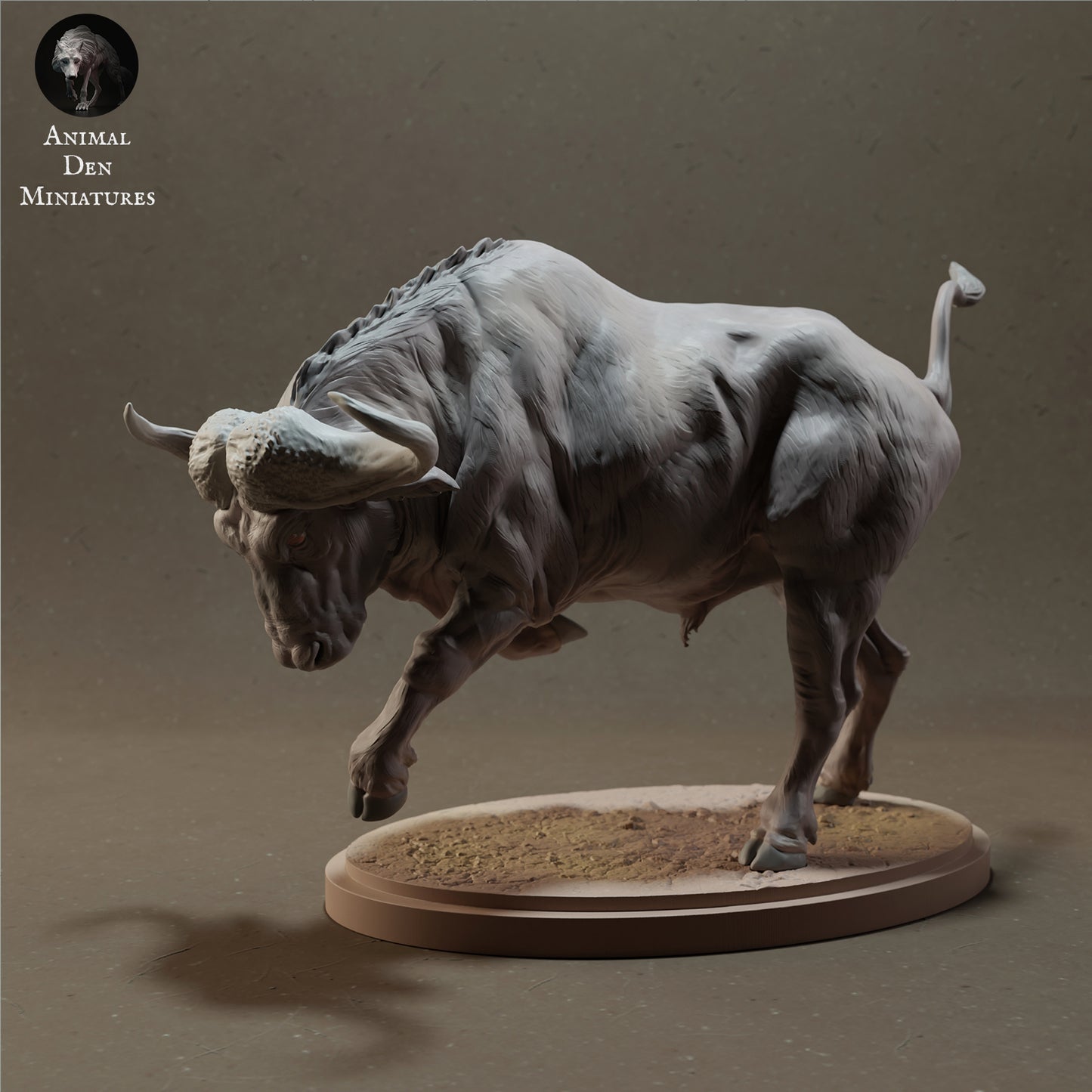 Foto do produto Figura de Animal Diorama, Modelismo: 0: Búfalo Africano agressivo - Animais da Savana