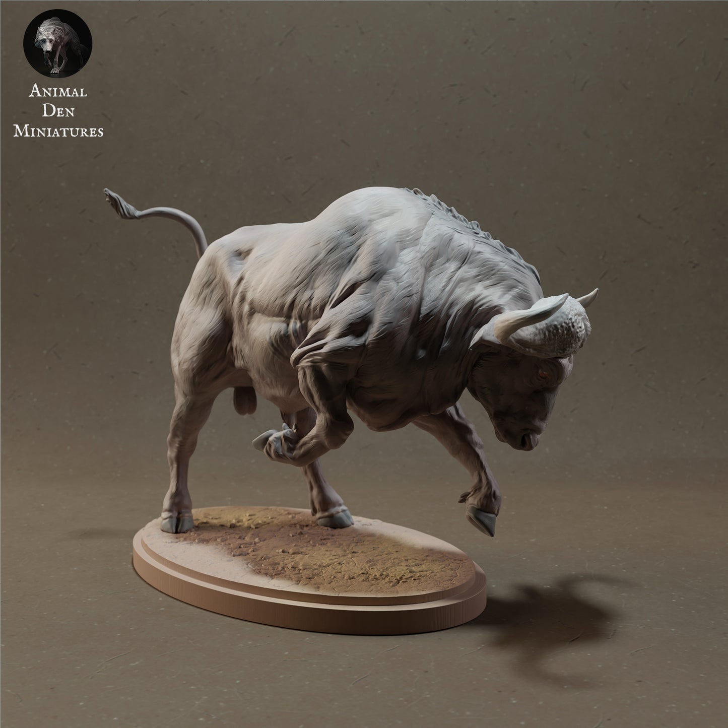 Foto do produto Figura de Animal Diorama, Modelismo: 0: Búfalo Africano agressivo - Animais da Savana