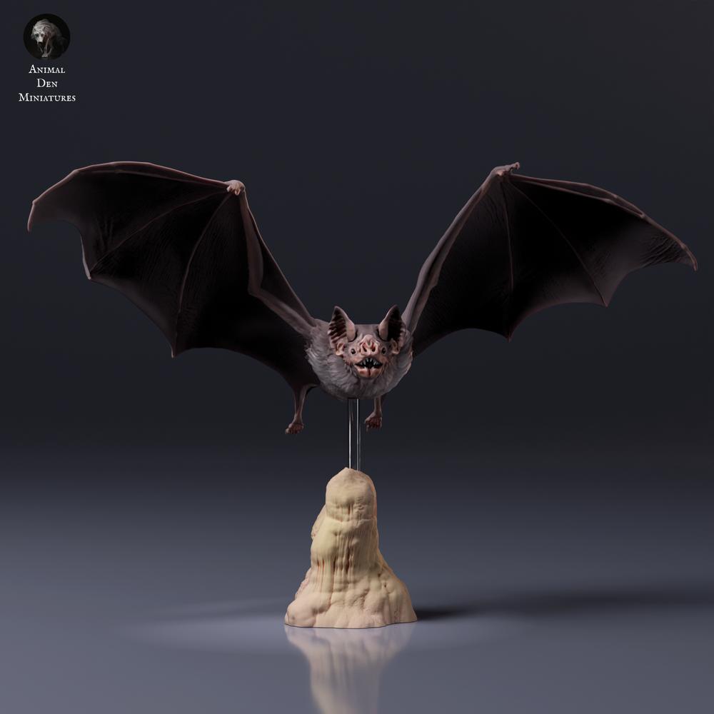Φωτογραφία προϊόντος φιγούρας ζώου Animal Den Miniatures 7: Φιγούρα ζώου: Κοινή νυχτερίδα-βαμπίρ - σε πτήση (26_10_03)