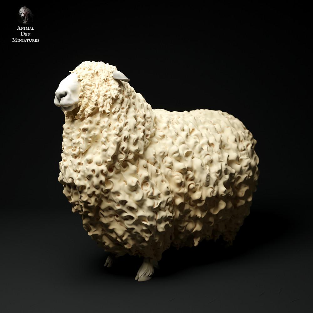 Produktfoto Tierfigur Animal Den Miniatures 2: Bauernhof Tierfigur: Devon-und-Cornwall-Langwollwidder (24_01_61)