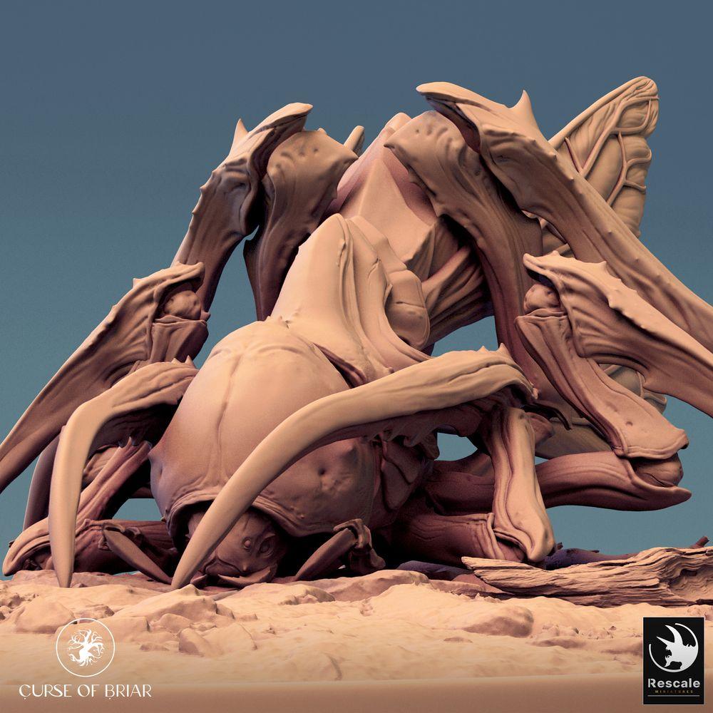 Produktfoto Tabletop 28mm Lord of the Print (LotP) 0: Tabletop Miniatur: Insektoide Bestie, Tunneljäger mit Sensenklauen, Schwarm-Monster, Burrowing Horror (24_07_D3)