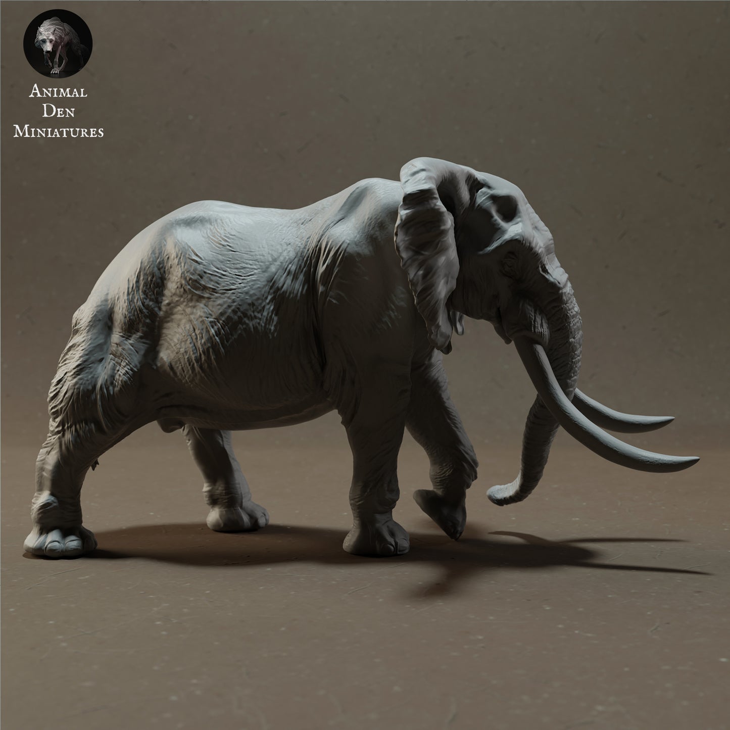 Produktová fotografie zvířecí figurky dioráma, modelářství: 0: Africký slon - Zvířata savany