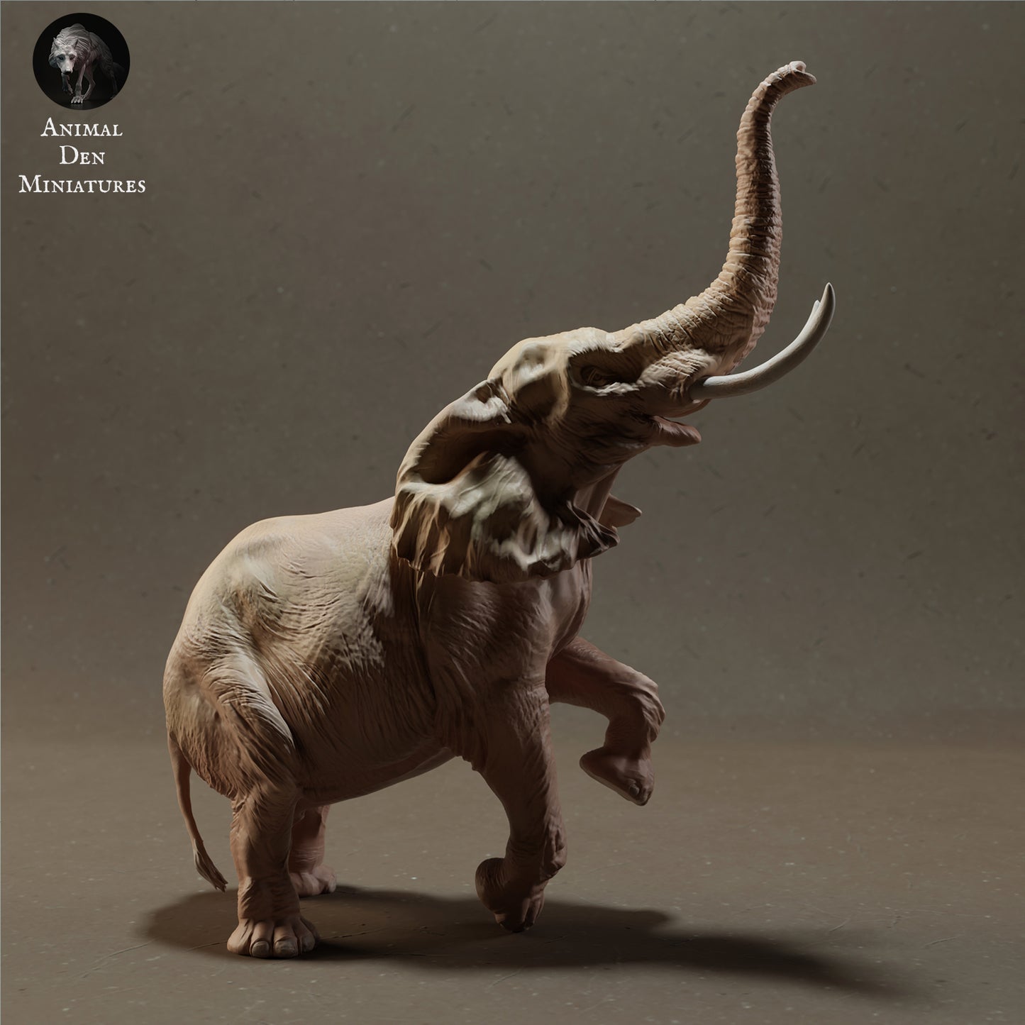 Foto do produto Figura de Animal Diorama, Modelismo: 0: Elefante Africano Macho em Pé - Animais da Savana