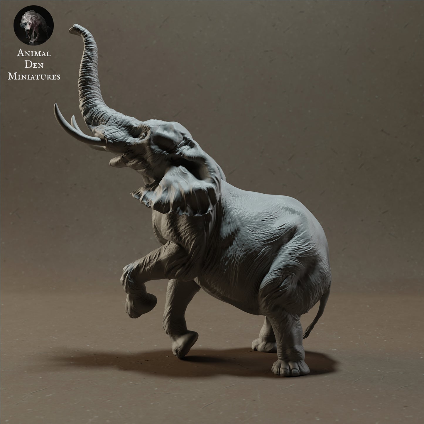 Foto do produto Figura de Animal Diorama, Modelismo: 0: Elefante Africano Macho em Pé - Animais da Savana