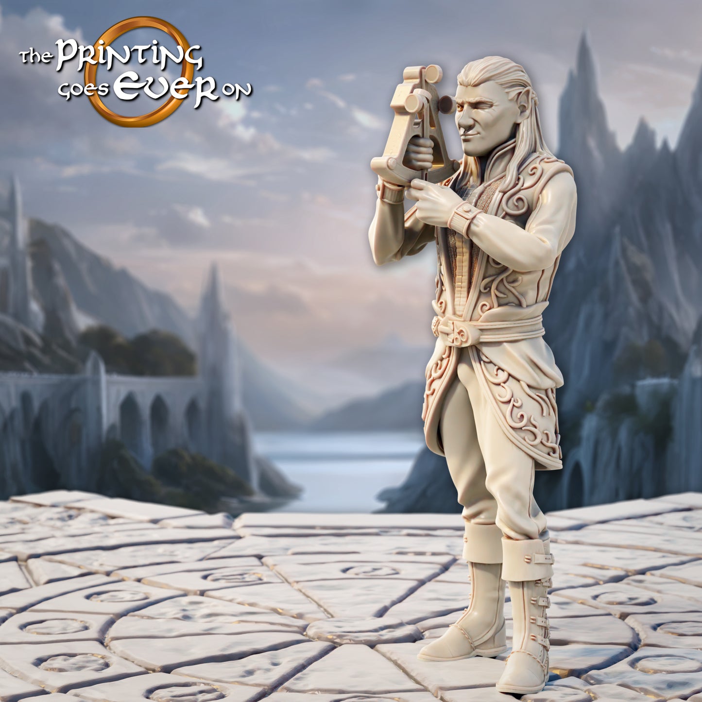 Produktová fotografie Tabletop 28mm The Printing Goes Ever On (TPGEO) 0: Elfí navigátoři - 2 kormidelníci elfího národa - námořníci