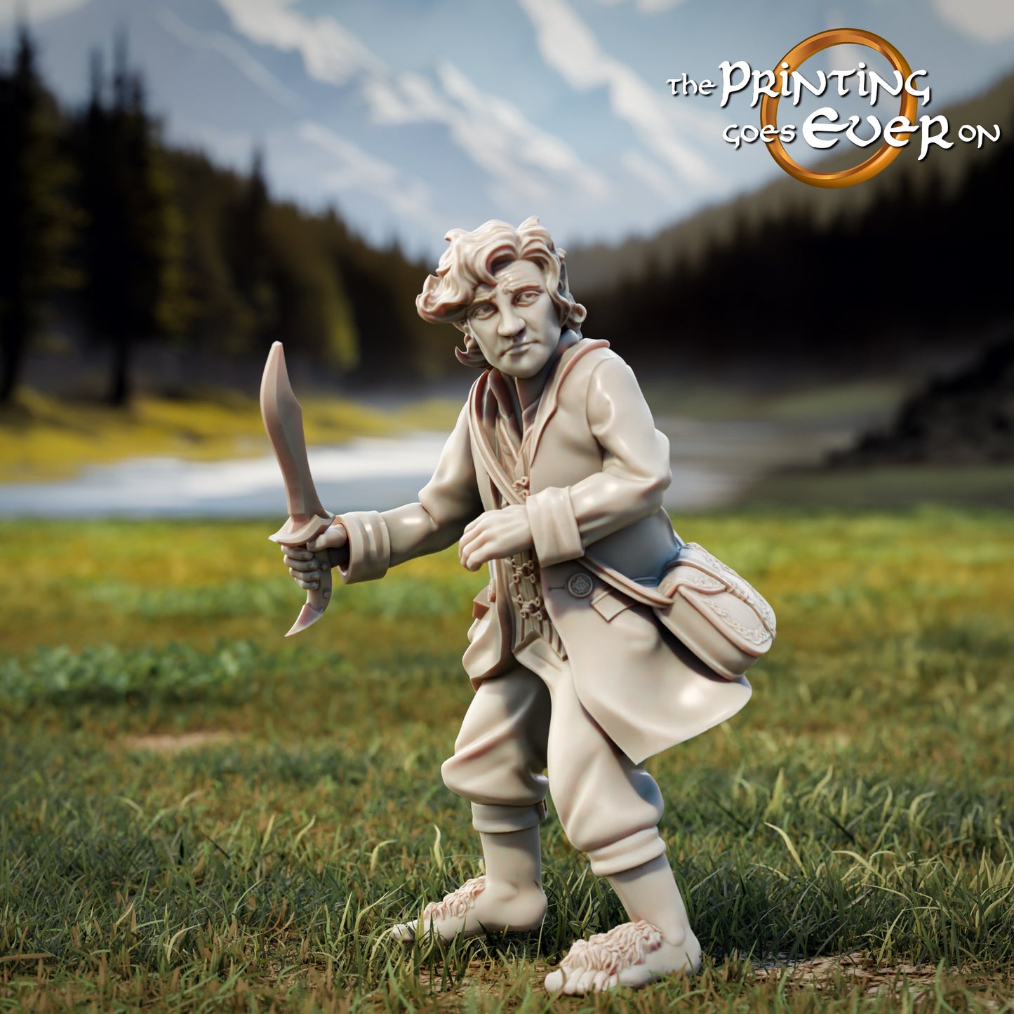 Produktová fotografie Tabletop 28mm The Printing Goes Ever On (TPGEO) 0: 9 Hrdinů v bojové póze Remastered: Společníci z lidí, elfů, trpaslíků a hobitů - Válečníci