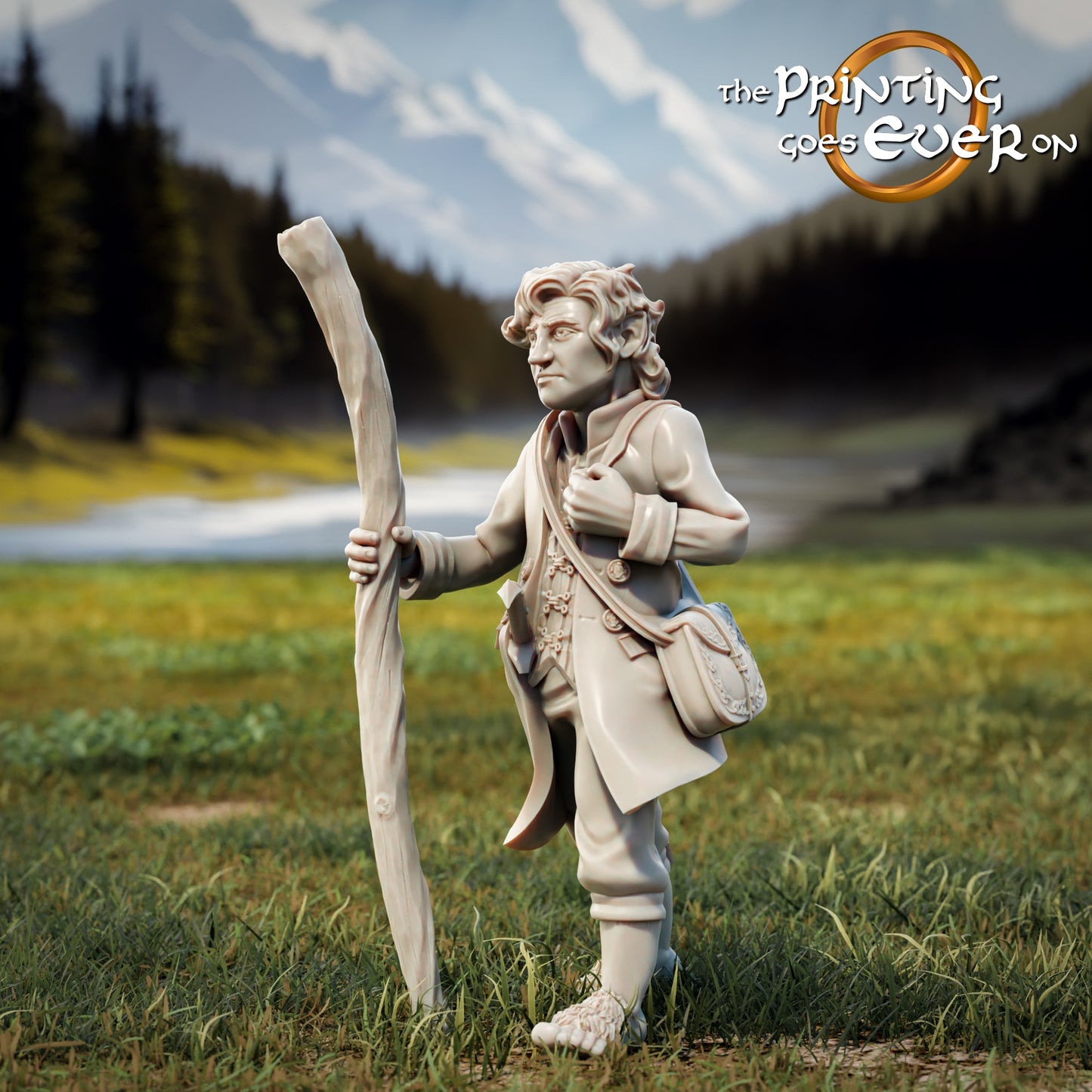 Foto do produto Tabletop 28mm The Printing Goes Ever On (TPGEO) 0: 9 Heróis em Posição de Caminhada Remasterizados: Companheiros de Humanos, Elfos, Anões e Halflings - Viajante