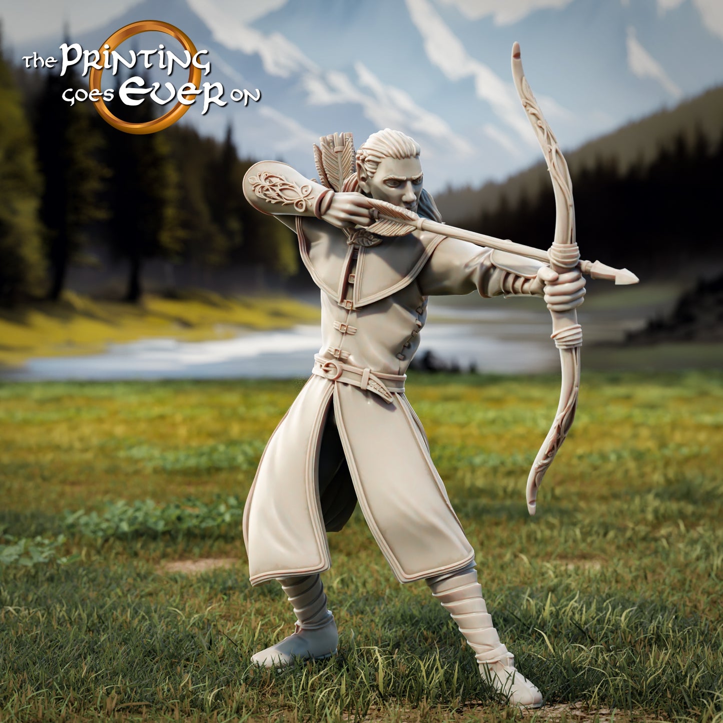 Produktová fotografie Tabletop 28mm The Printing Goes Ever On (TPGEO) 0: 9 Hrdinů v bojové póze Remastered: Společníci z lidí, elfů, trpaslíků a hobitů - Válečníci